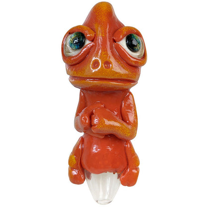 4.5" Clay Gecko Hand Pipe