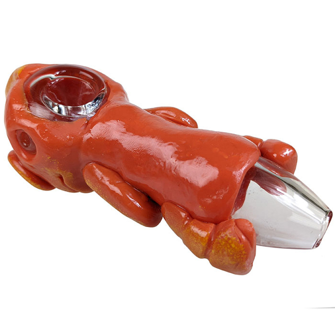 4.5" Clay Gecko Hand Pipe