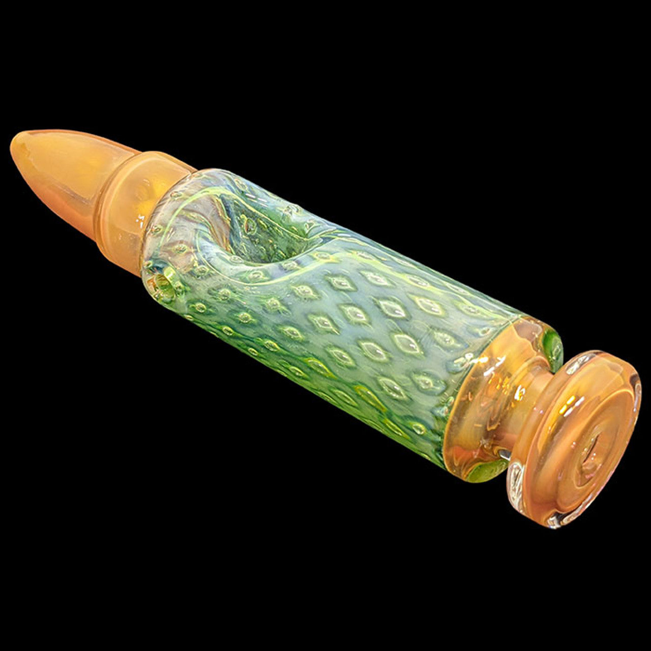 4.6" Gold Fumed Bubble Trap Bullet Hand Pipe