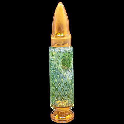 4.6" Gold Fumed Bubble Trap Bullet Hand Pipe