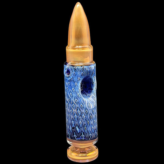 4.6" Gold Fumed Bubble Trap Bullet Hand Pipe