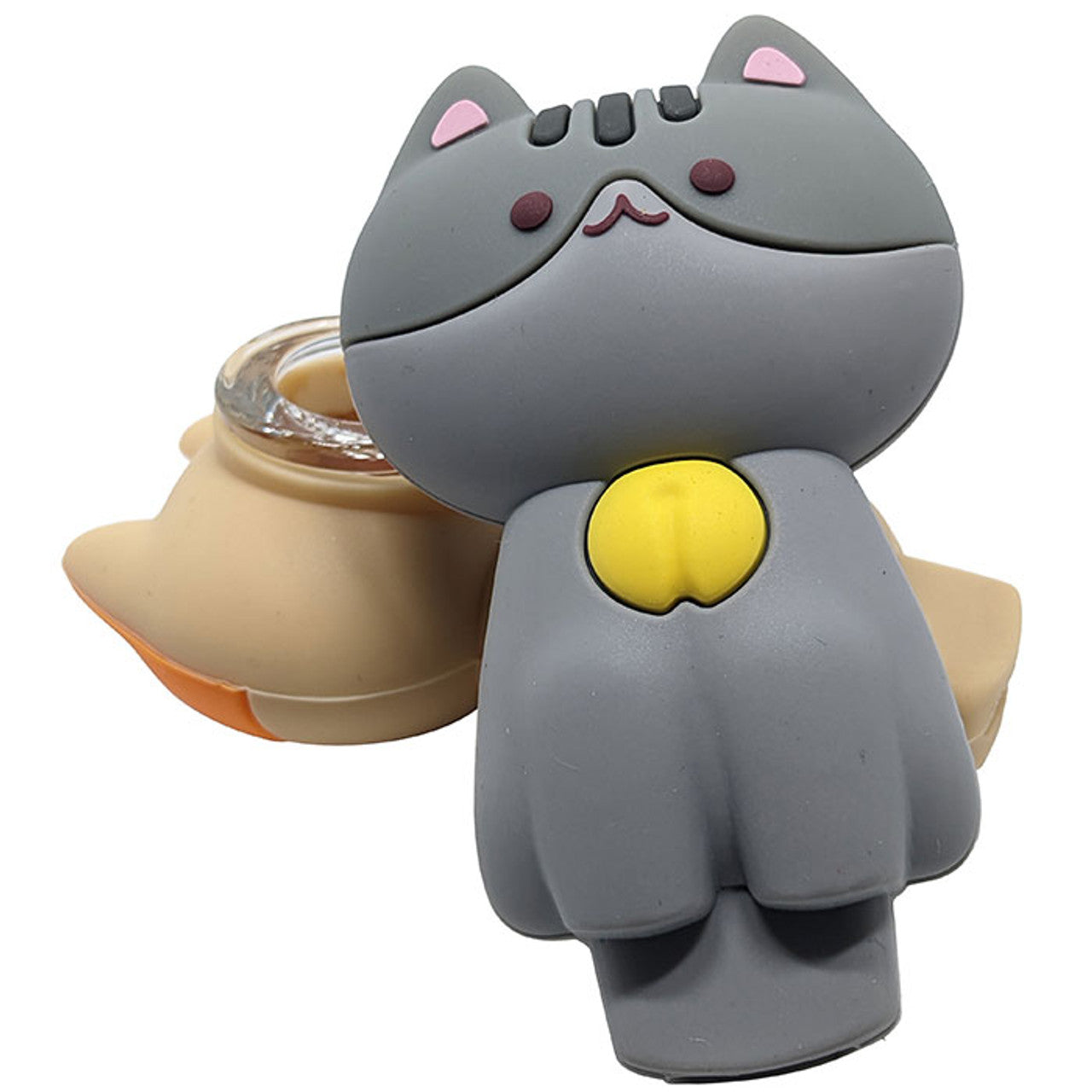 3" Silicone Cute Cat Hand Pipe