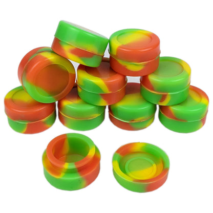 Silicone Storage 32mm - Mixed Color Jar - 10 Pack