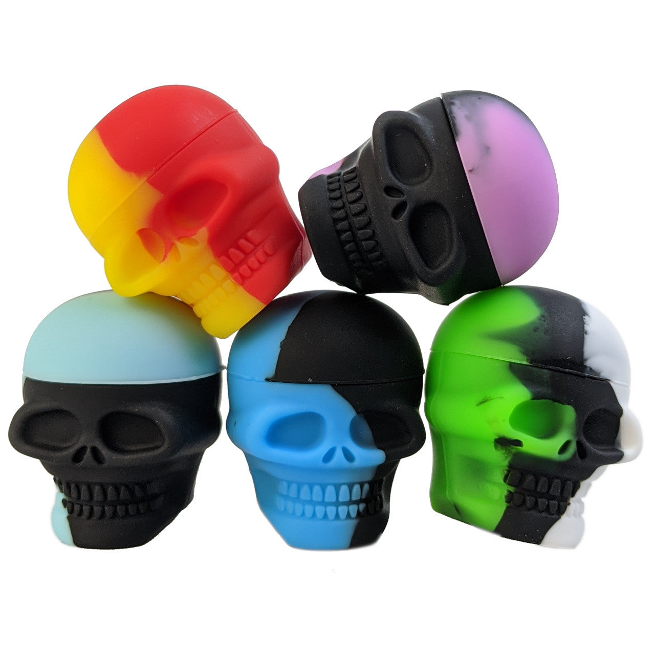 1" Silicone Skull Jar 03ml - 5 Pack