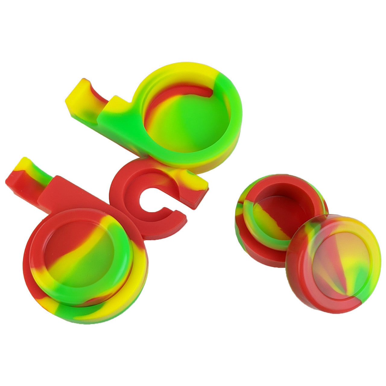 Silicone Assorted Dual Storage Dab Set - Single