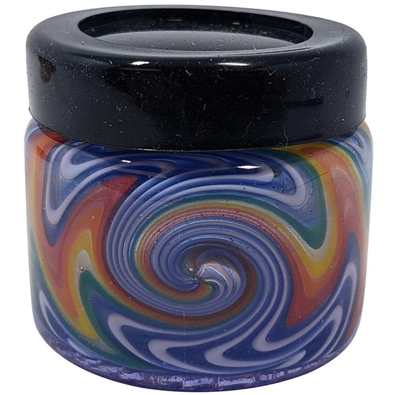 40mm Glass Wigwag Storage Jar with Silicone Lid