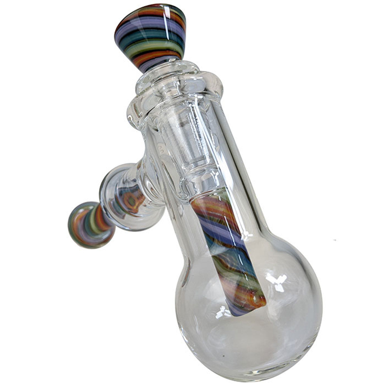 4.7" Reversal Color Hammer Bubbler Water Pipe - with 14M Bowl