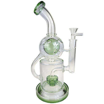 11" Swiss Ball Recycler Water Pipe - with 14M Bowl & 4mm Banger