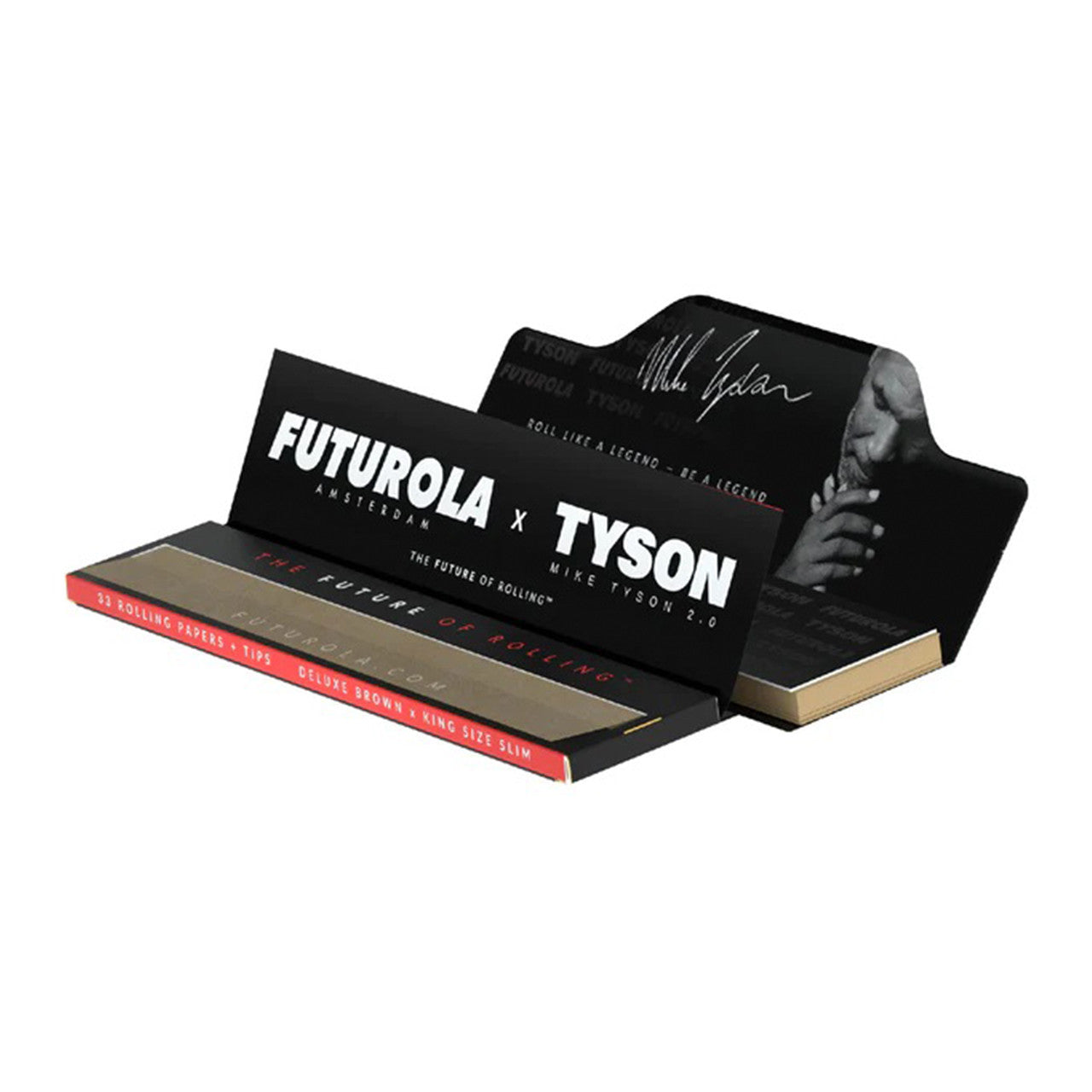 Tyson 2.0 x Futurola - King Size Rolling Papers + Tips (33pc) - Box of 24