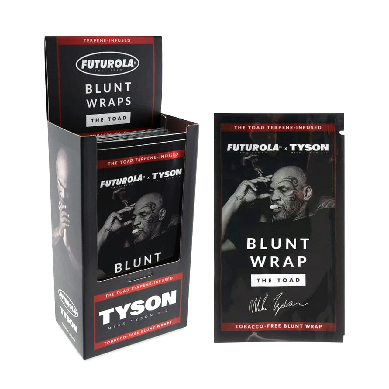 Tyson 2.0® X Futurola - Tobacco-Free Blunt Wrap (1ct) - Display of 25