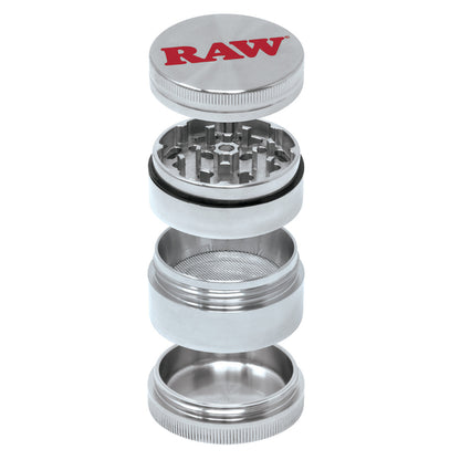 RAW® - Stainless Steel Shredder - 50mm 4-Part Grinder