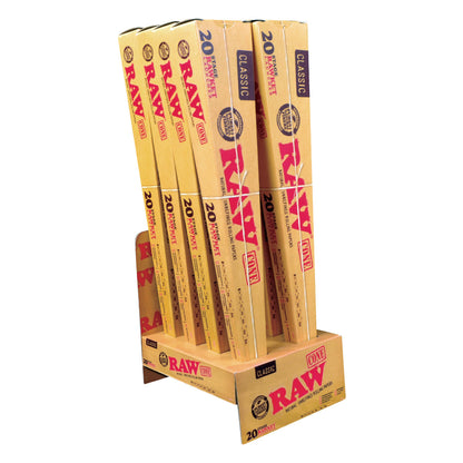 RAW® - Classic Pre-Roll Cone - 20 Stage Rawket Launcher - Display of 8