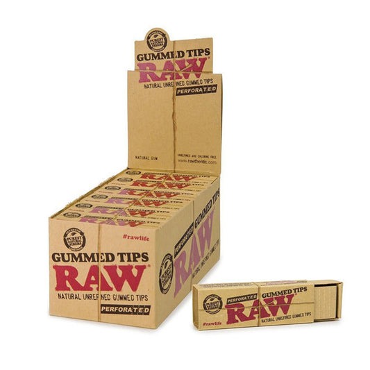 RAW® - Gummed Tips 33ct - Box of 24