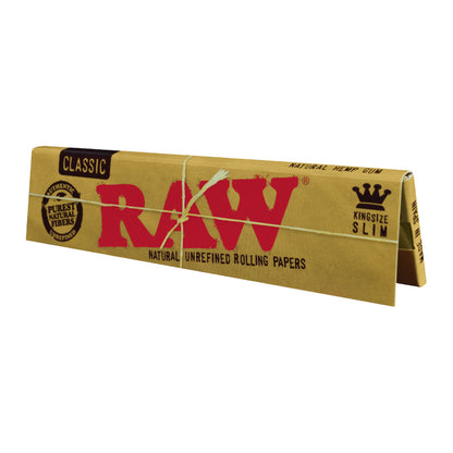 RAW® - Classic Rolling Papers King Size Slim (32ct) - Display of 50