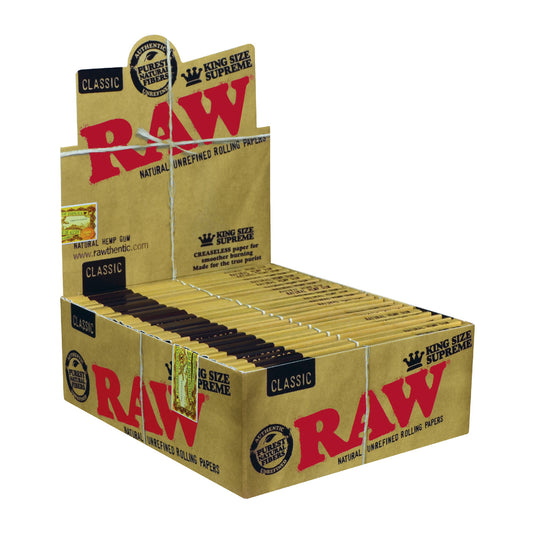 RAW® - Classic Rolling Papers - King Size Supreme (24ct) - Display 40