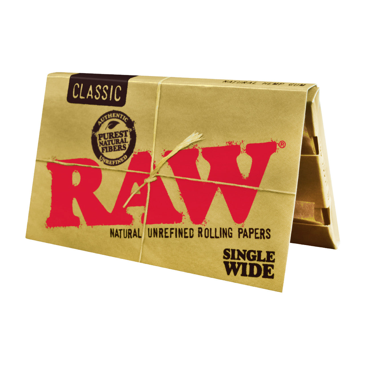 RAW® - Classic Rolling Papers Single Wide (Single Feed) 50ct - Display of 50