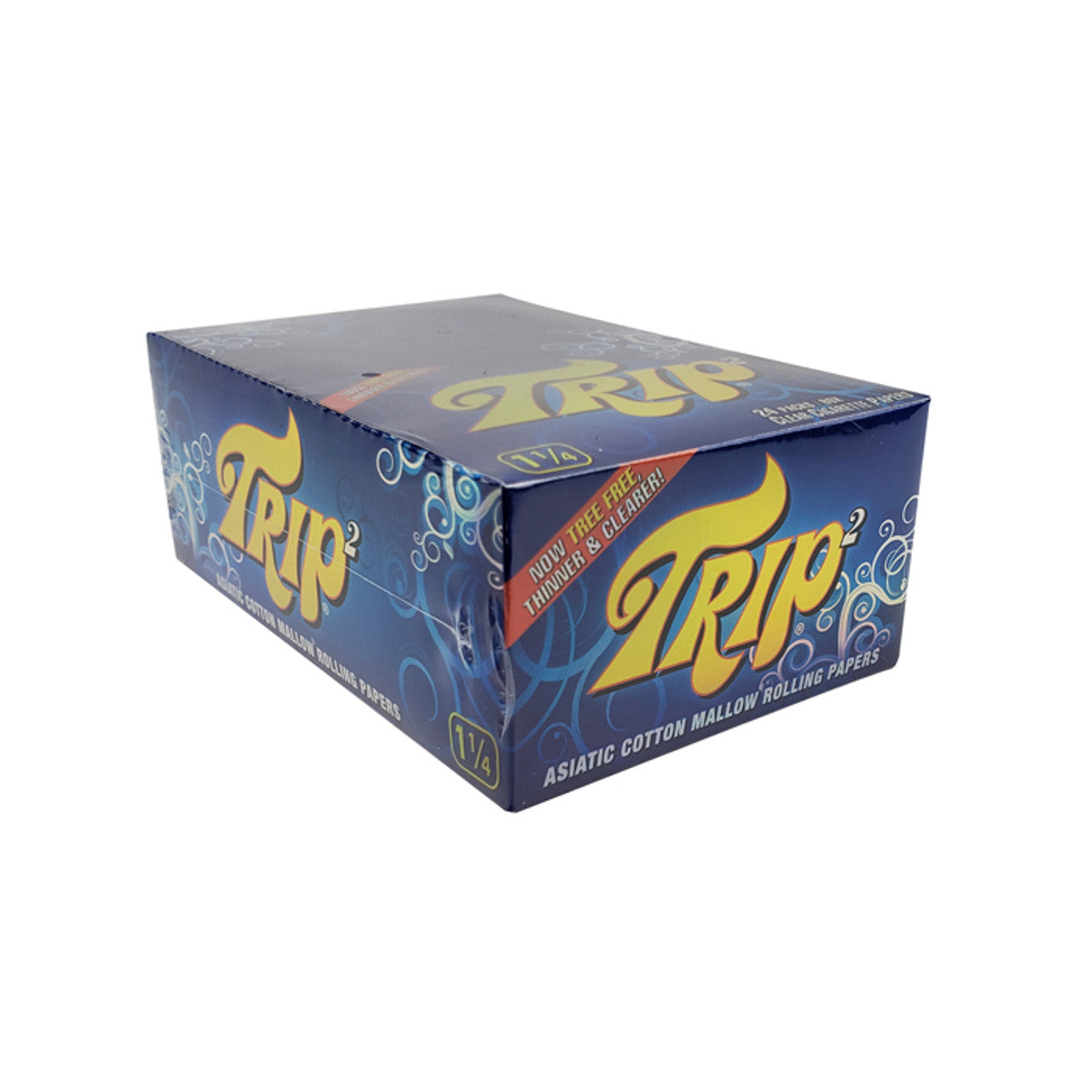 Trip 2 - Mini Clear Treeless Rolling Papers 1¼ (50ct) - Box of 24