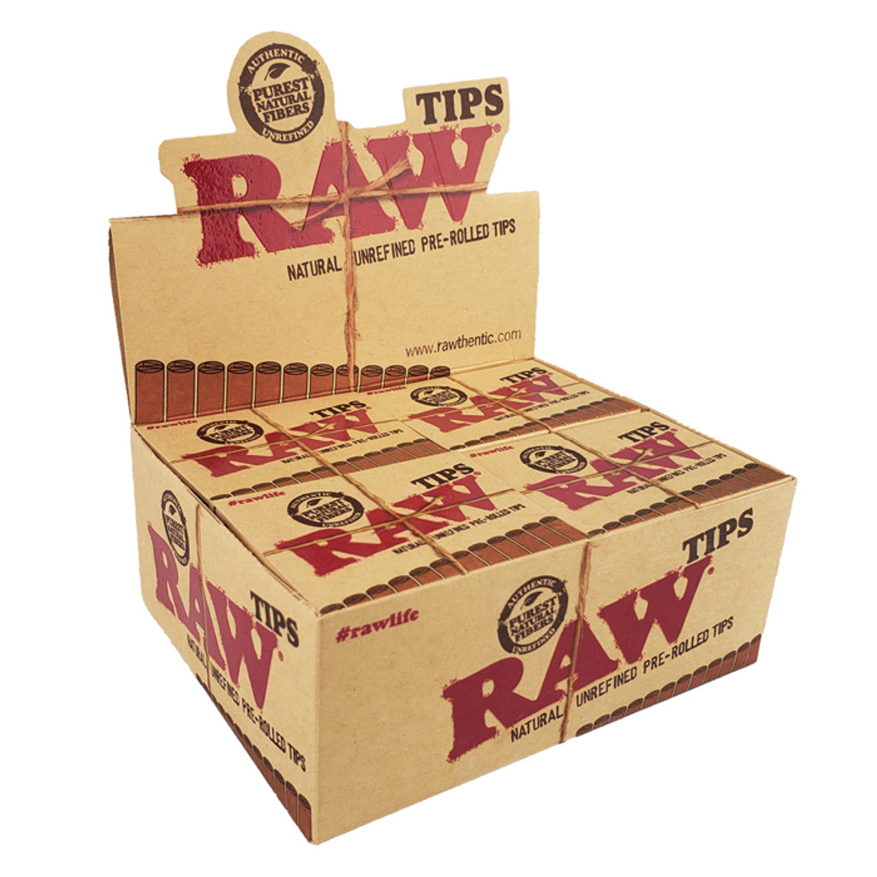 RAW® - Pre-Rolled Tips 21ct - Display of 20