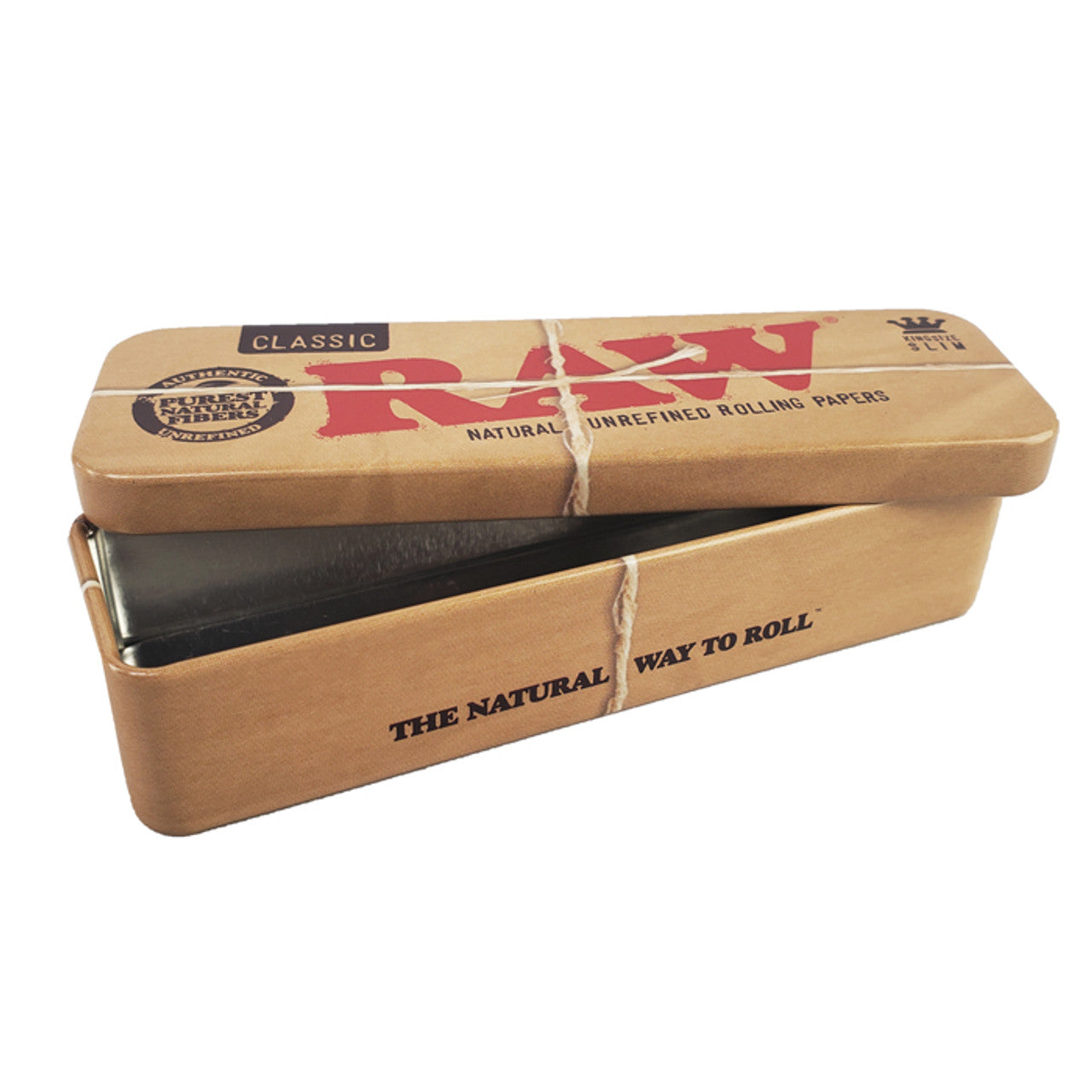 RAW® - Storage Tin Pre-Rolled King Size Cones - Display of 6