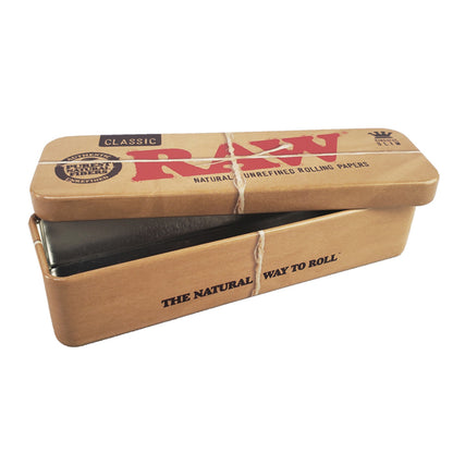 RAW® - Storage Tin Pre-Rolled King Size Cones - Display of 6