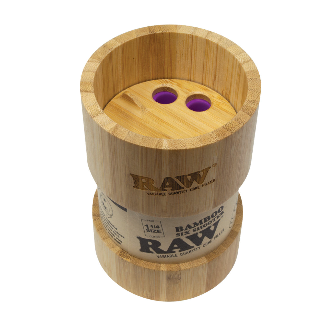 RAW® - Bamboo Six Shooter Cone Filler - 1¼ Size