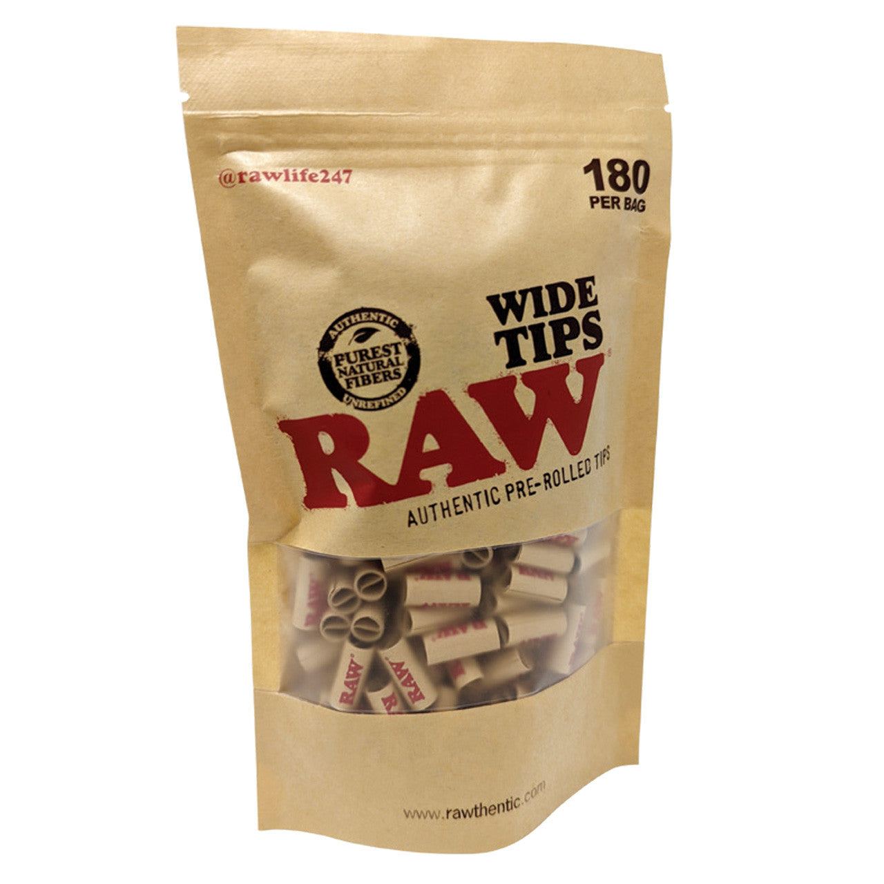 RAW® - Pre-Rolled Wide Tips - Bag of 180