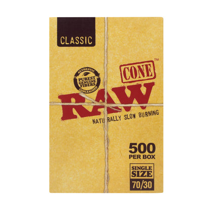 RAW® - Pre-Rolled Classic Cones 70/24 (BULK) - Box of 600