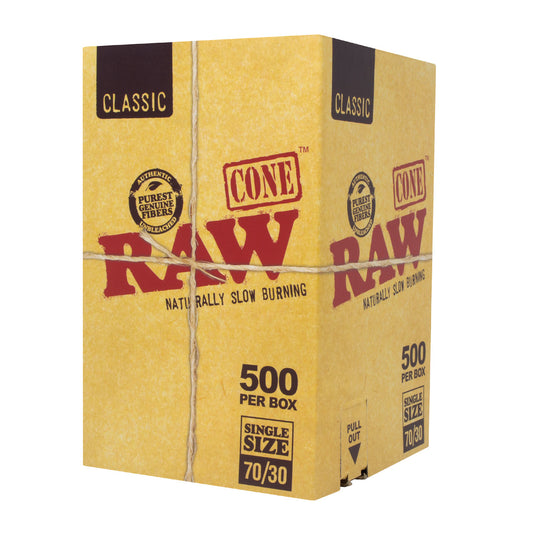 RAW® - Pre-Rolled Classic Cones 70/24 (BULK) - Box of 600