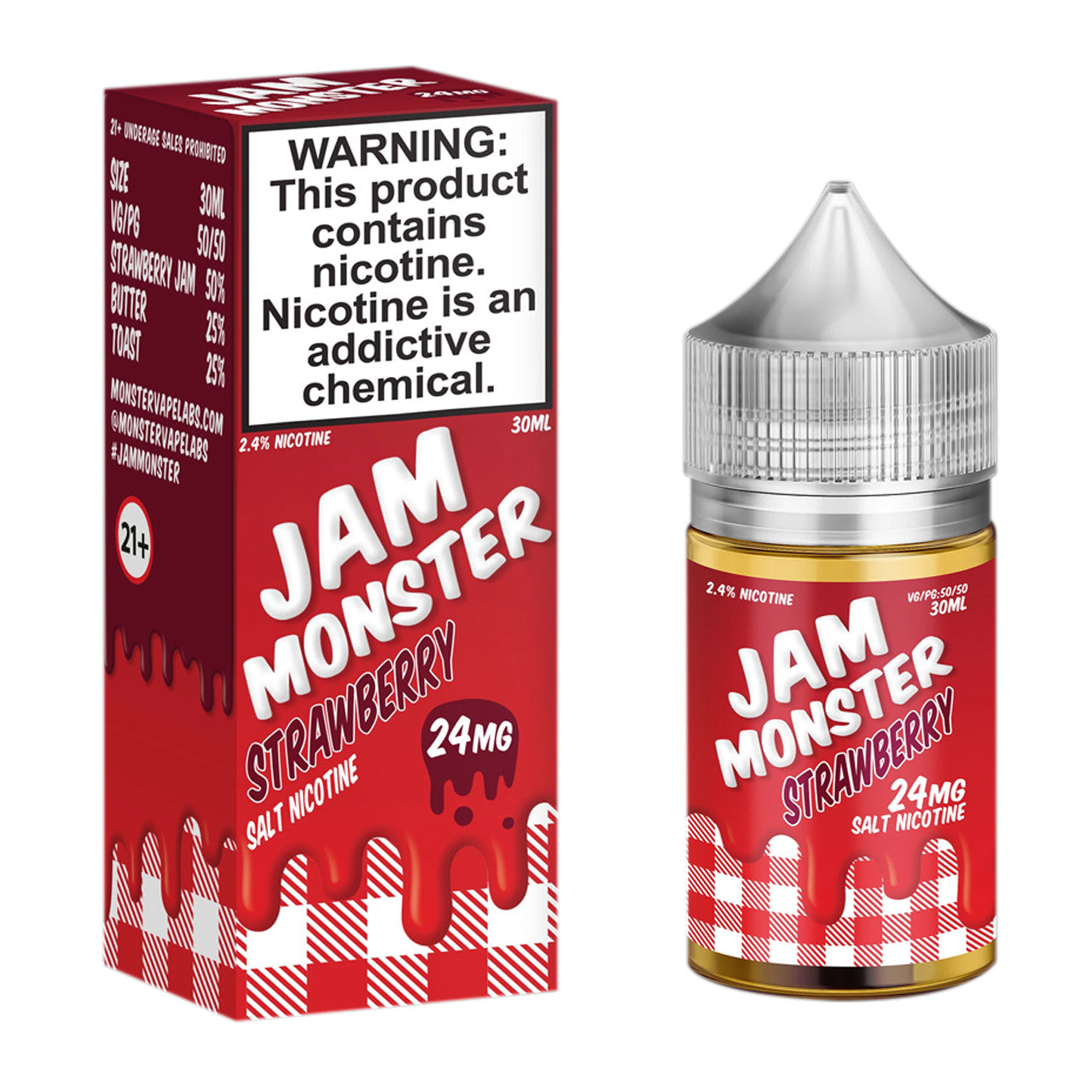 Jam Monster Tobacco-Free Nicotine Salts E-Liquid 30ml