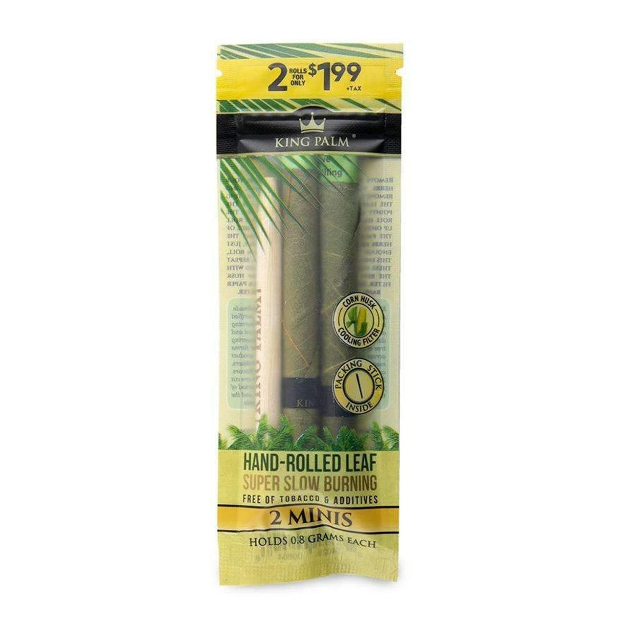 King Palm - Mini Pre-Roll Cones - Pack of 2 - Display of 20