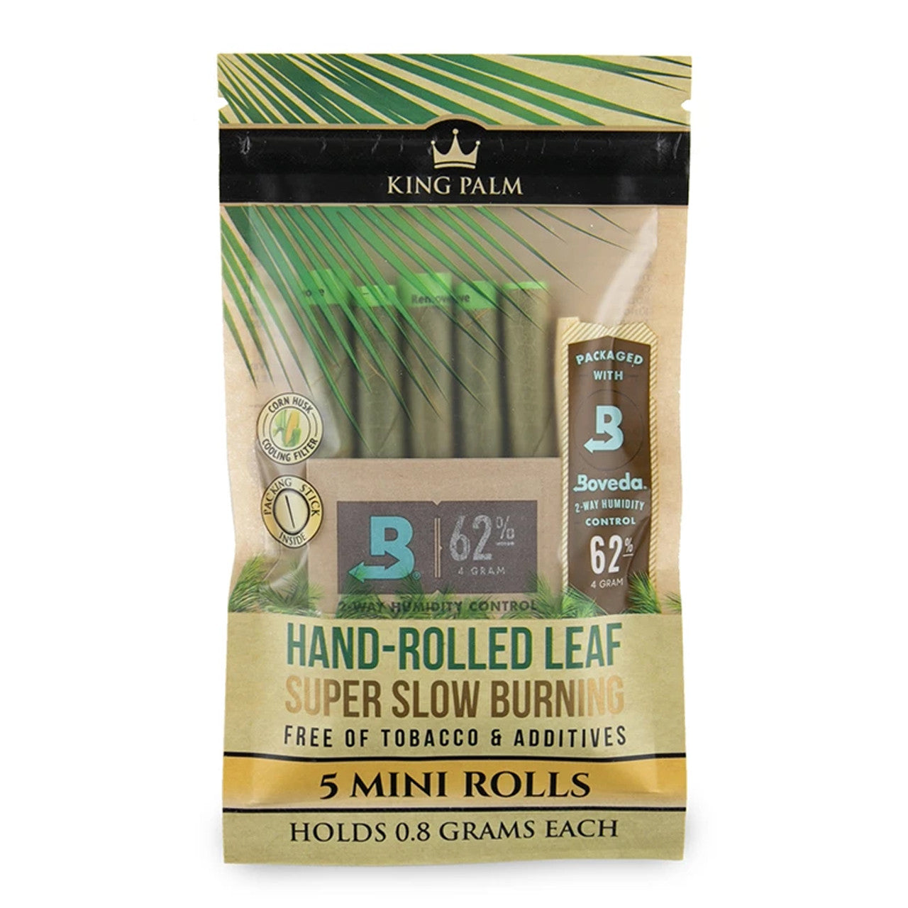 King Palm - Mini Pre-Roll Cones - Pack of 5 - Display of 15