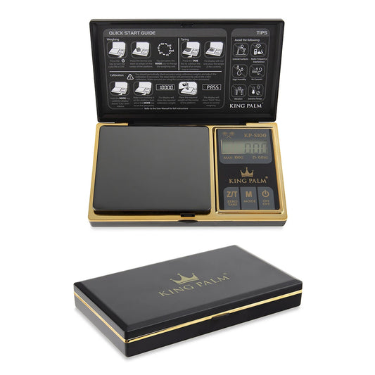 King Palm - Gold Plated Digital Scale - 100g x 0.01g