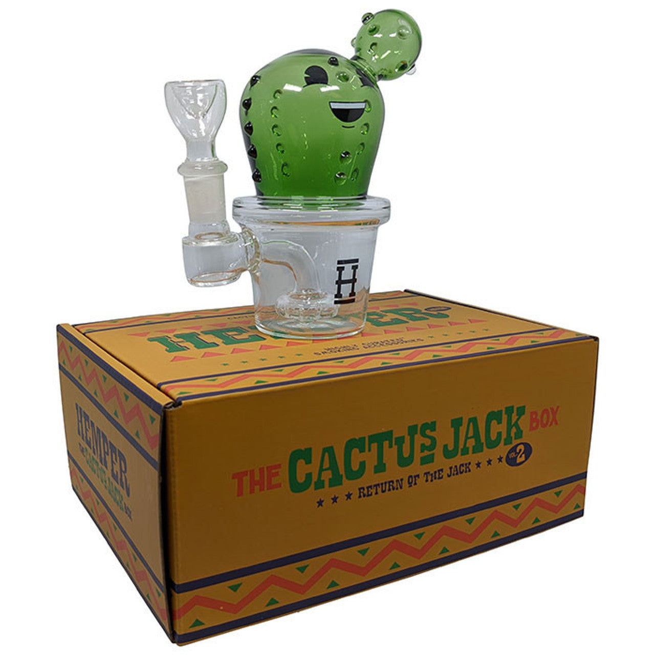 Hemper - Happy Cactus V2 Water Pipe Box Set - with 14M Bowl