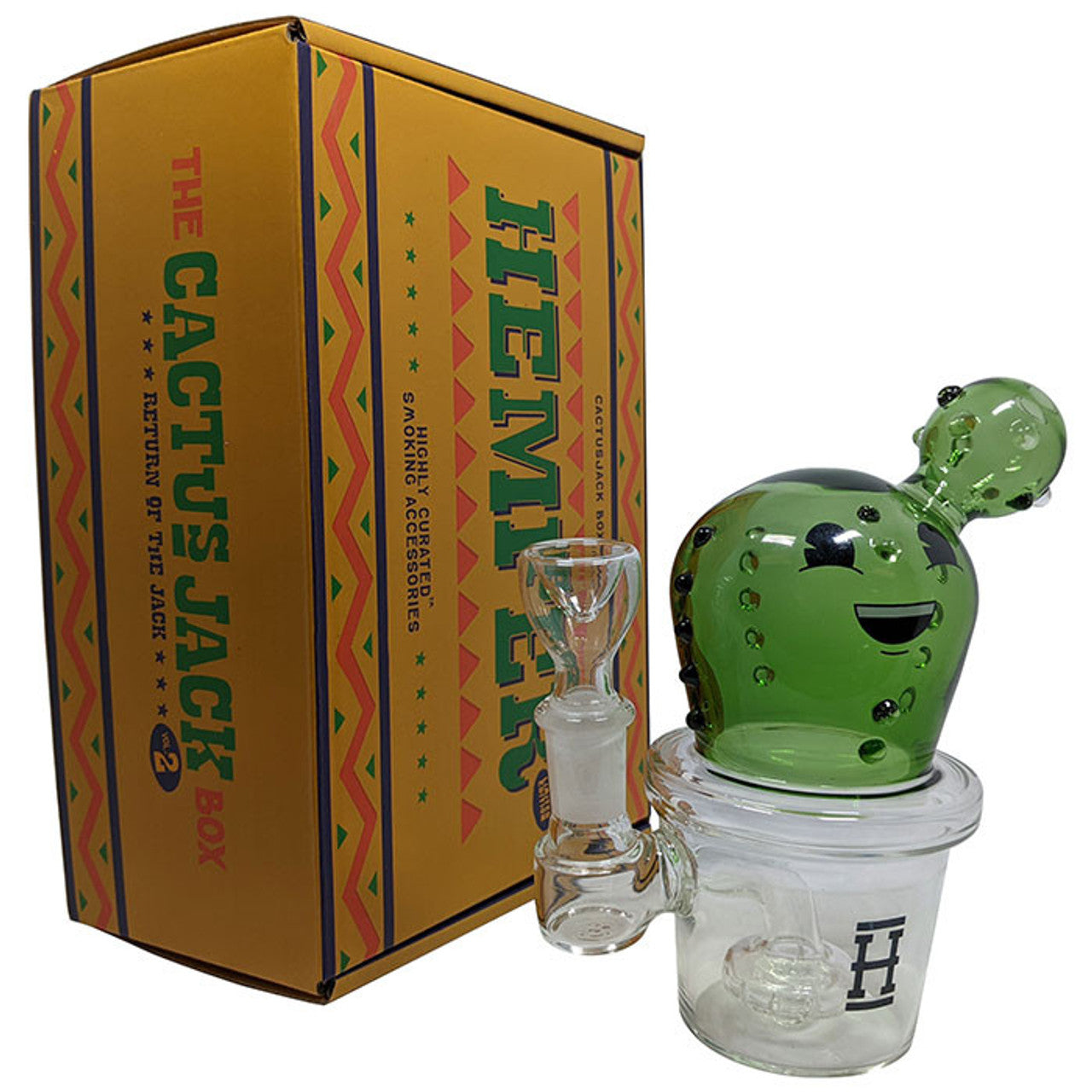 Hemper - Happy Cactus V2 Water Pipe Box Set - with 14M Bowl