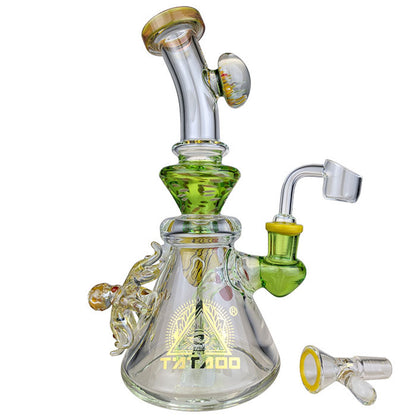 TATAOO - 9" Under The Sea Banger Hanger Water Pipe - with 14M Bowl & 4mm Banger