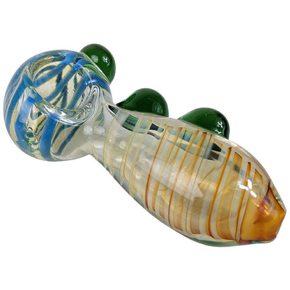 5" Triple Marble Spiral Work Spoon Hand Pipe - 2 Pack