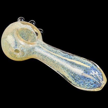 4" Silver Fumed Frit Spoon Hand Pipe - Pack of 2