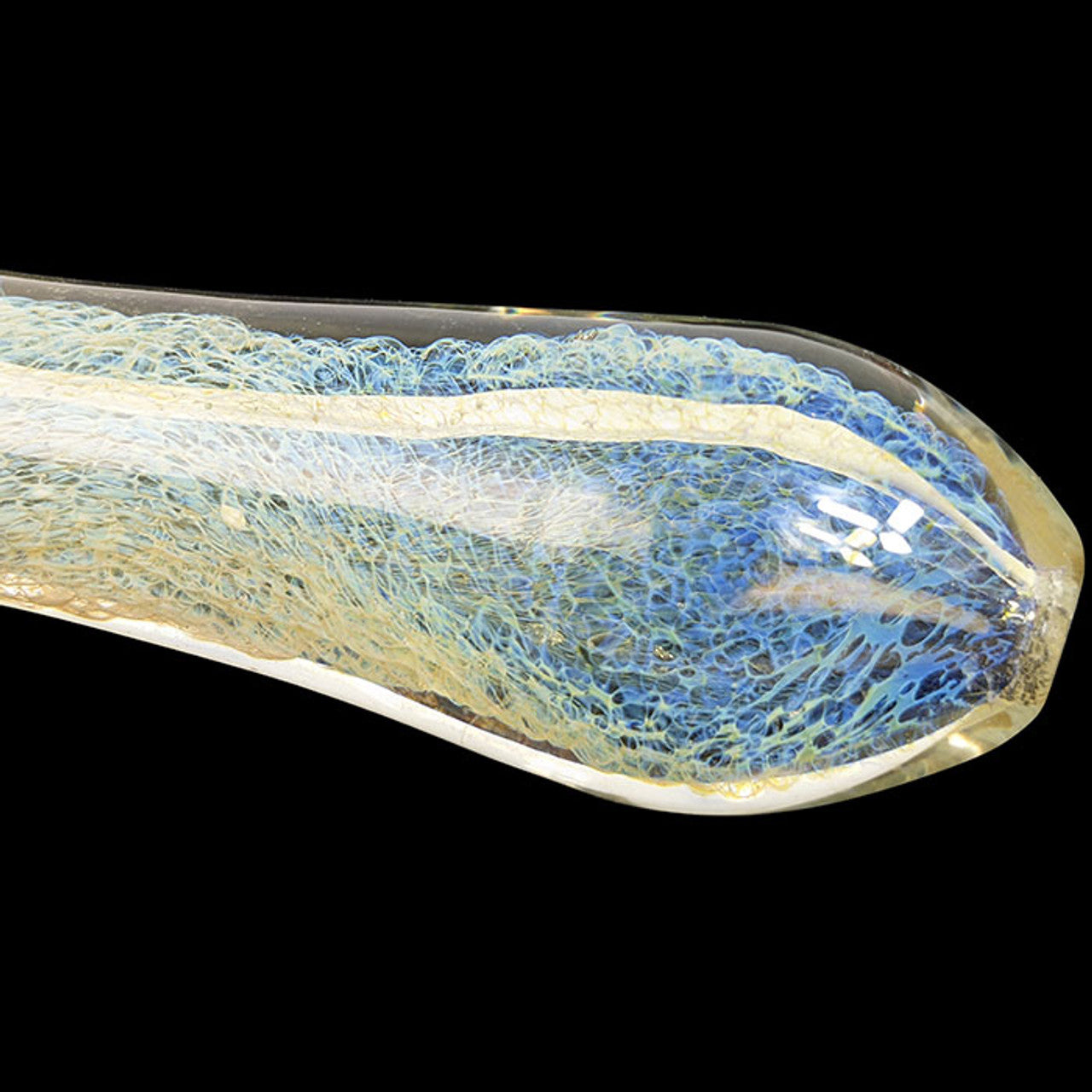 4" Silver Fumed Frit Spoon Hand Pipe - Pack of 2