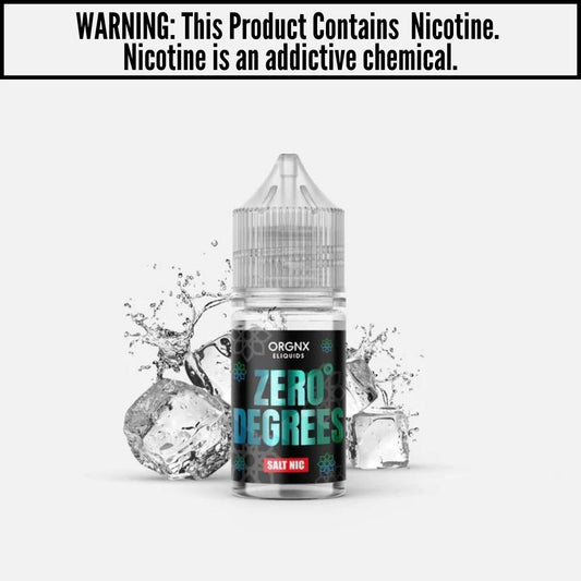 Zeroº Degrees Salt Nic E-Liquids By ORGNX E-Liquids 30ML