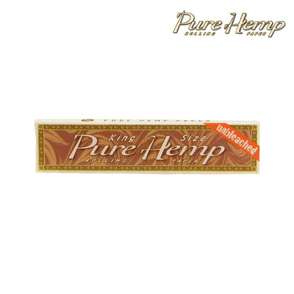 Pure Hemp - Unbleached Rolling Papers King Size - Display of 50