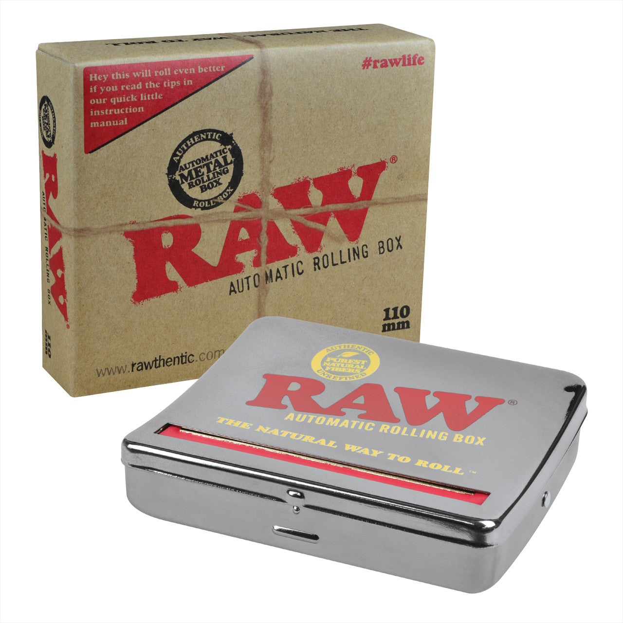 RAW® - Auto-Roll Box Individual - 110mm Metal