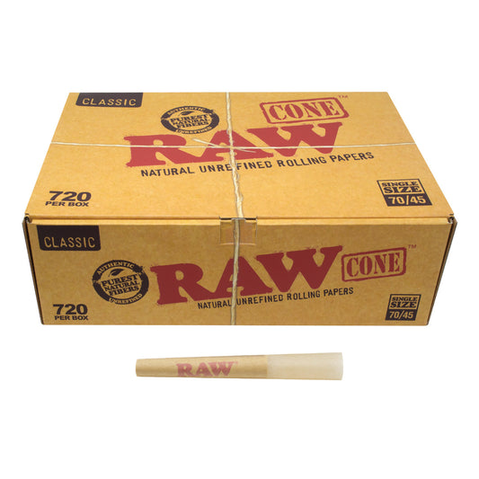 RAW® - Classic Pre-Roll Cone 70mm/45mm Size (BULK) - Box of 720