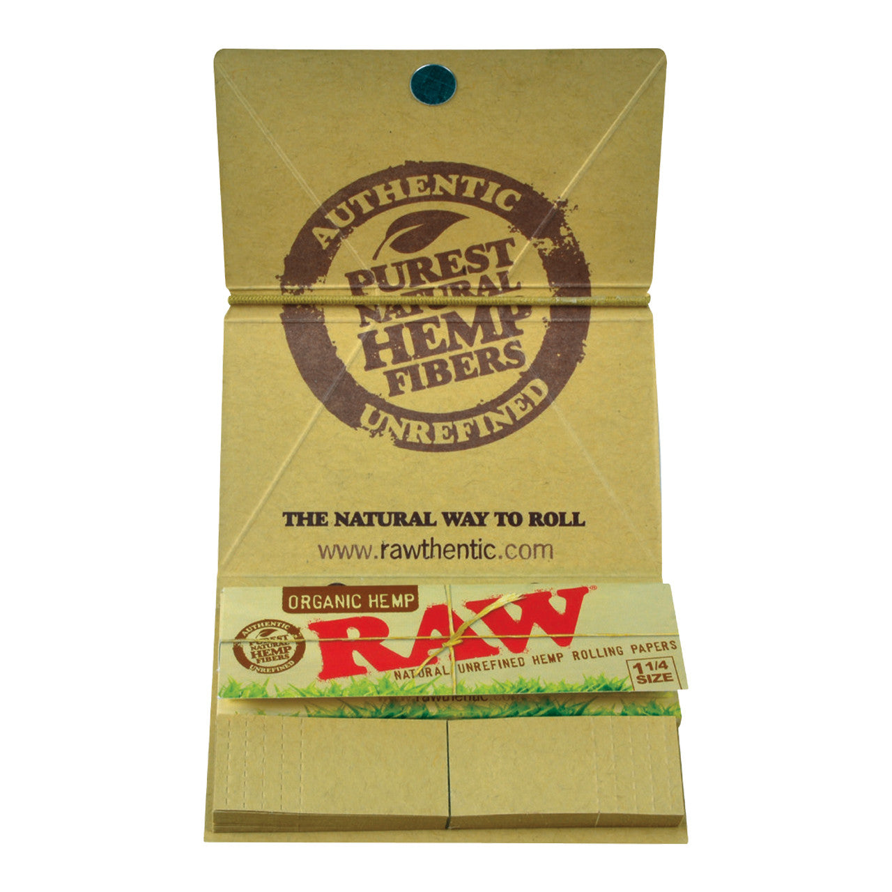 RAW® - Organic Hemp Artesano Rolling Papers 1¼ (50ct) - Display of 15