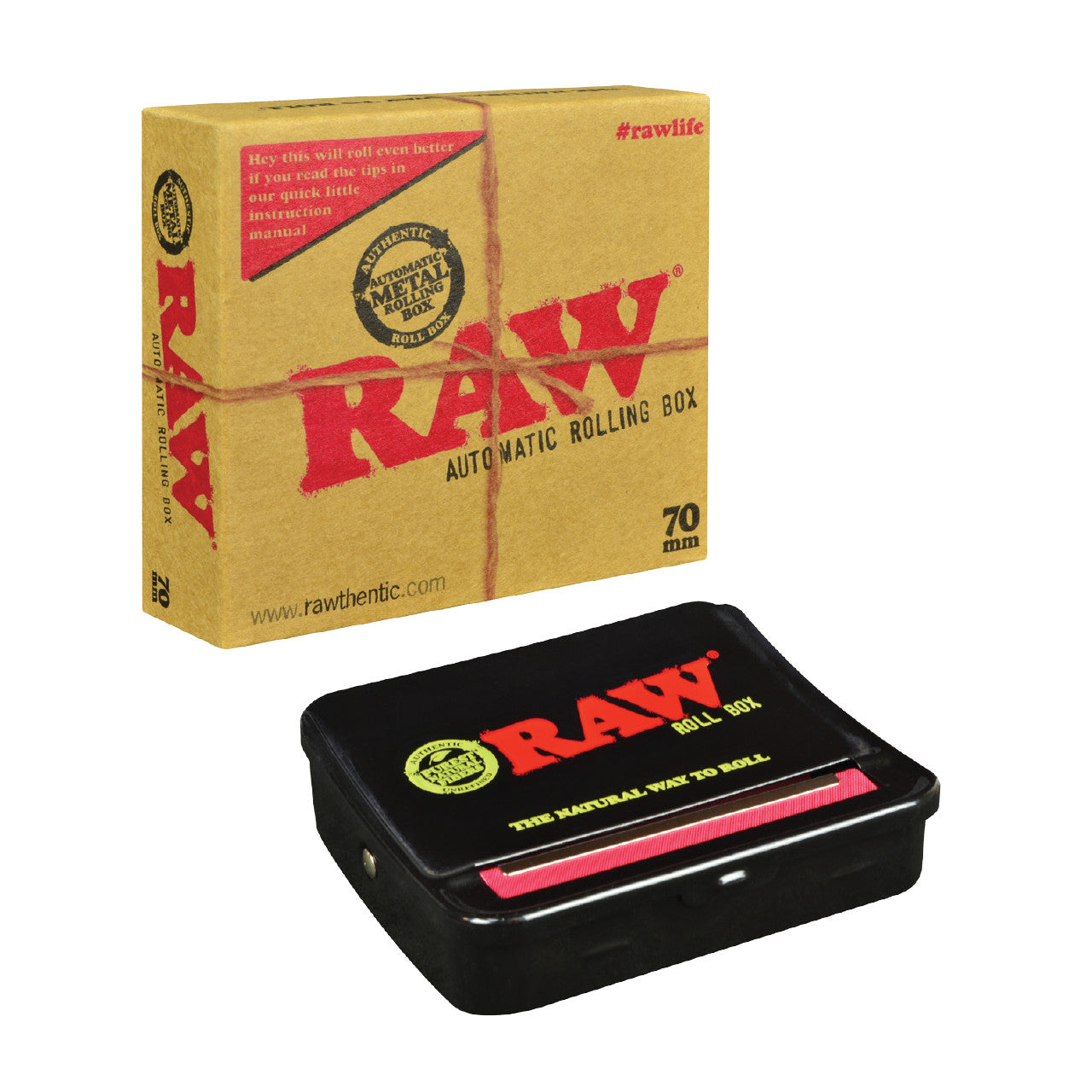 RAW® - Auto-Roll Box Individual - 70mm Metal