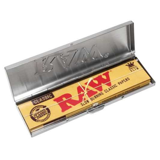 RAW® - Rolling Papers Tin King Size (1pc) - Stainless Steel