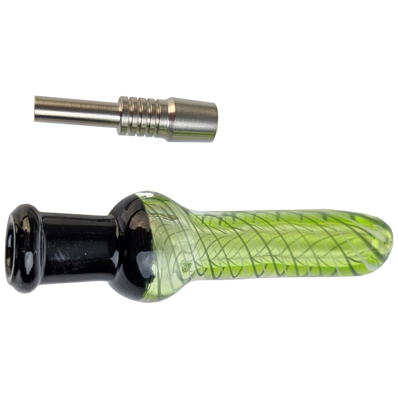 3.75" Color Ball Swirl Nectar Pipe - with 10M Titanium Tip