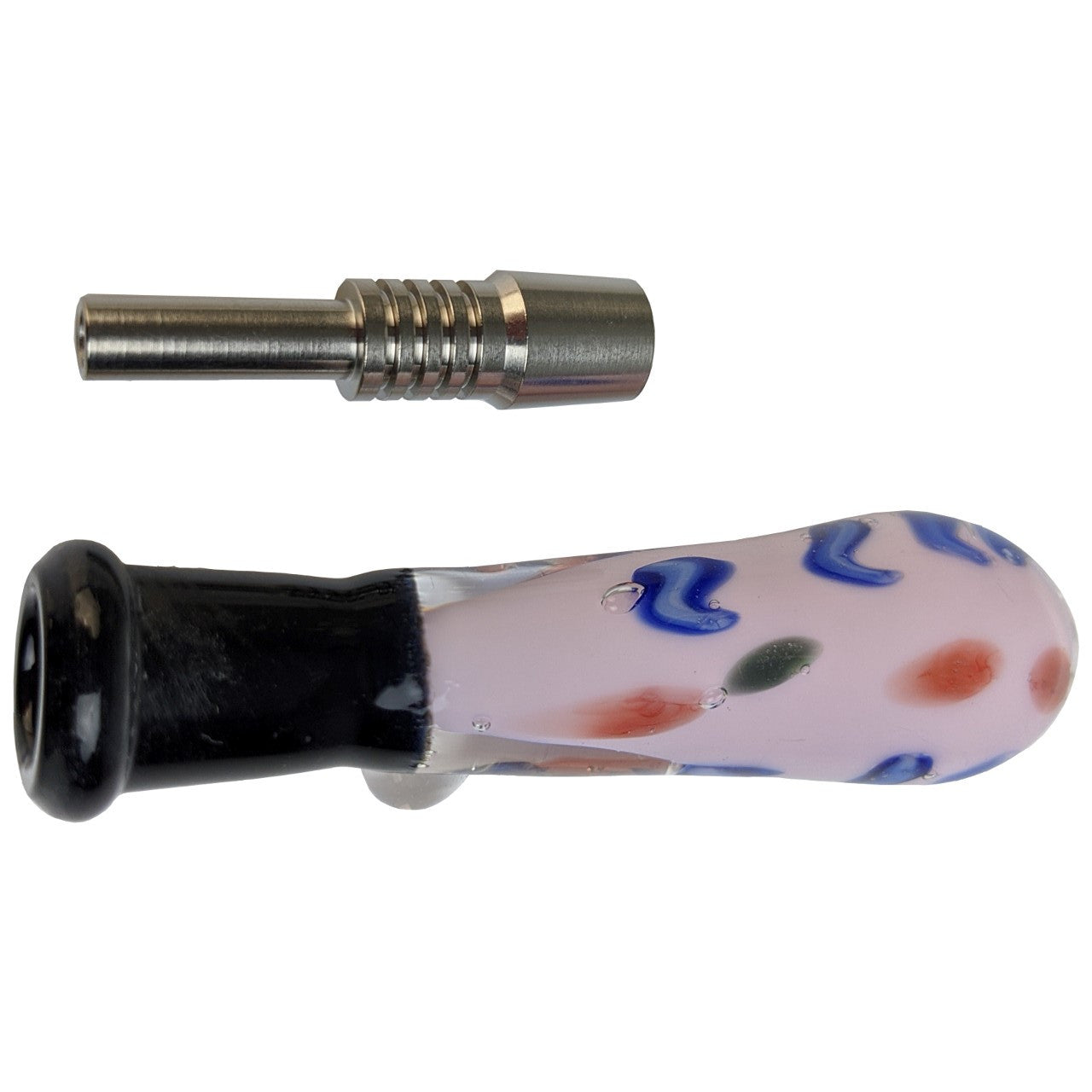 3.25" Slyme with Color Splash Nectar Pipe - with 10M Titanium Tip