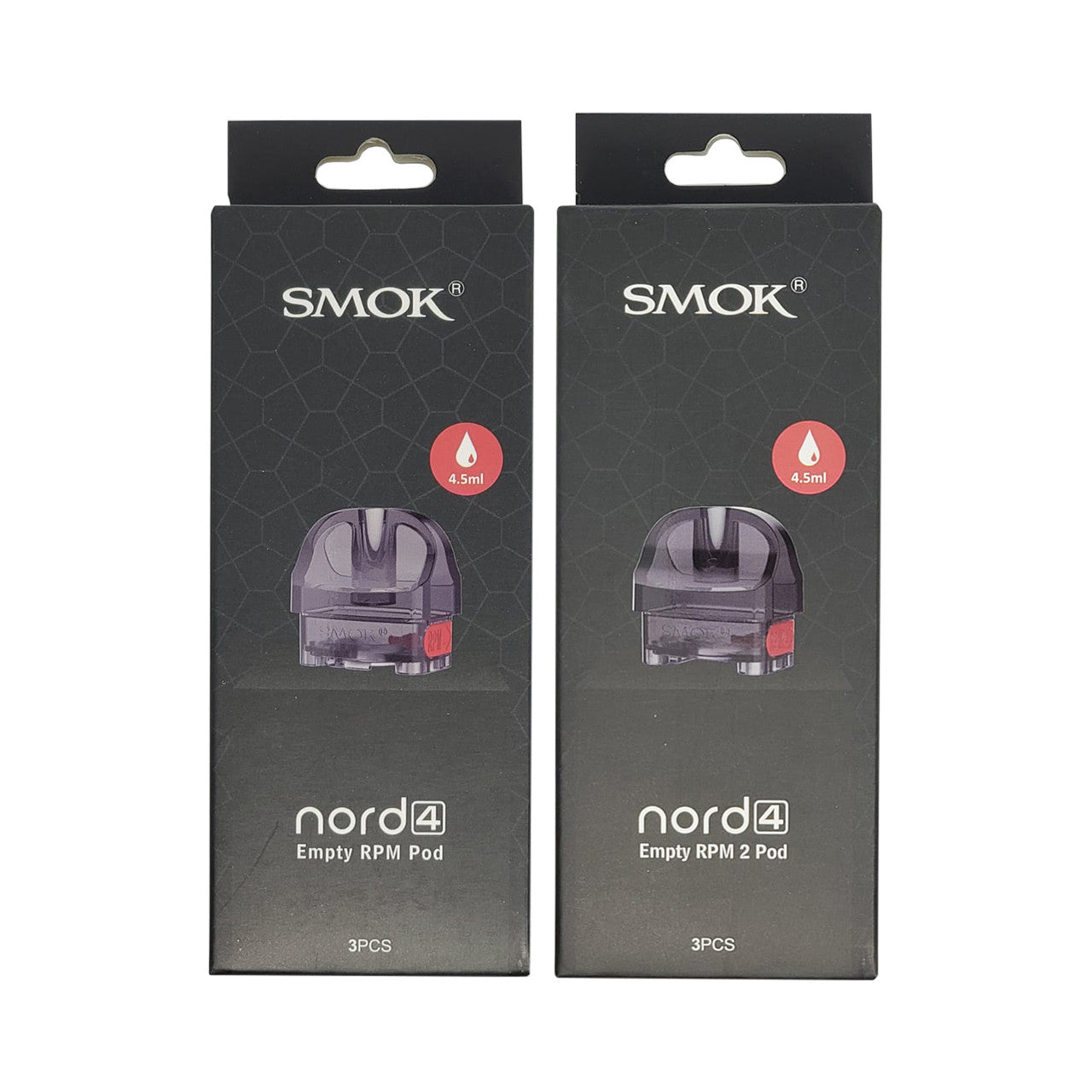 SMOK - Nord 4 4.5ml Empty Replacement Pods Without Coils - Pack of 3