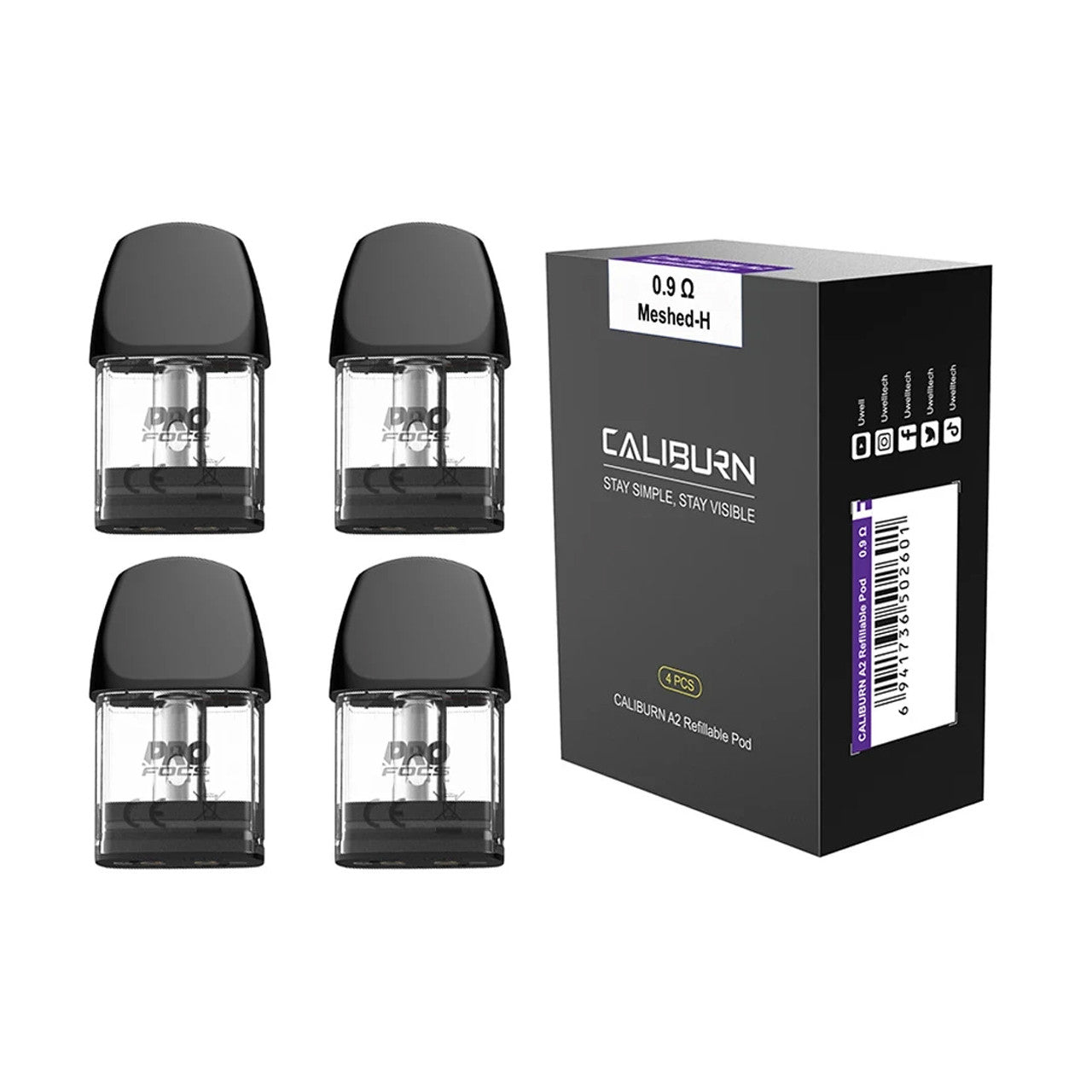 UWELL - Caliburn A2 2ml Replacement Pod - Pack of 4