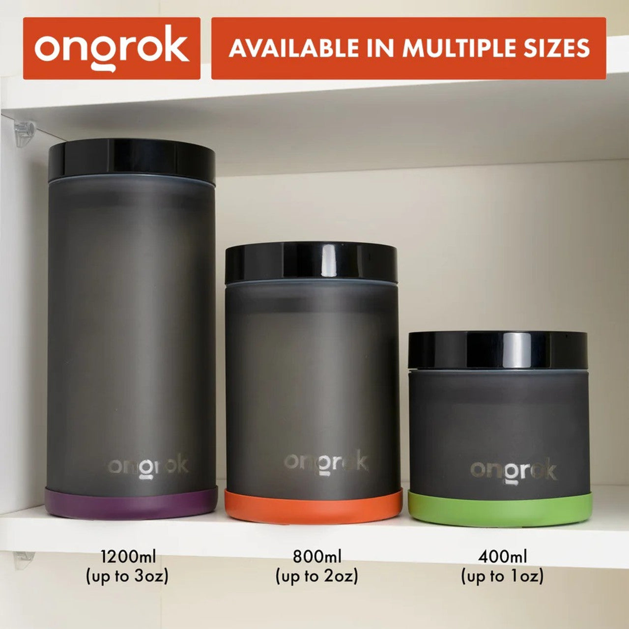 Ongrok - Vacuum Pump Jar - Frosted Grey